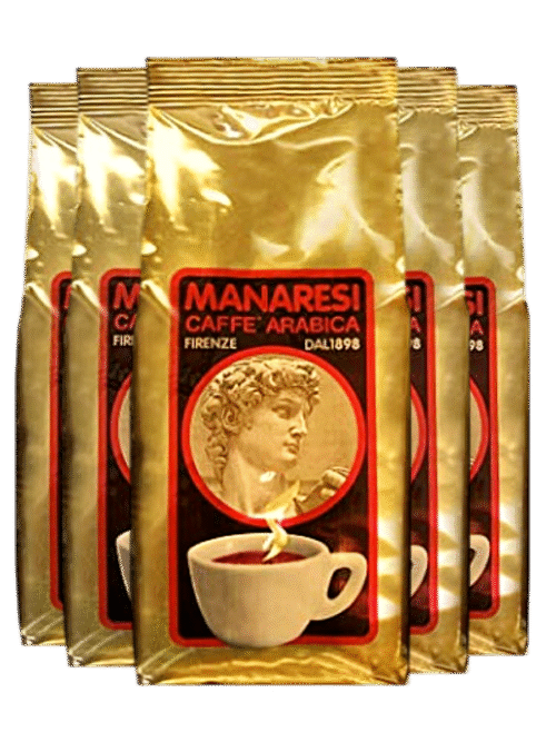 Grafika przedstawiająca hurtową ilość kawy Manaresi arabica Golden oro